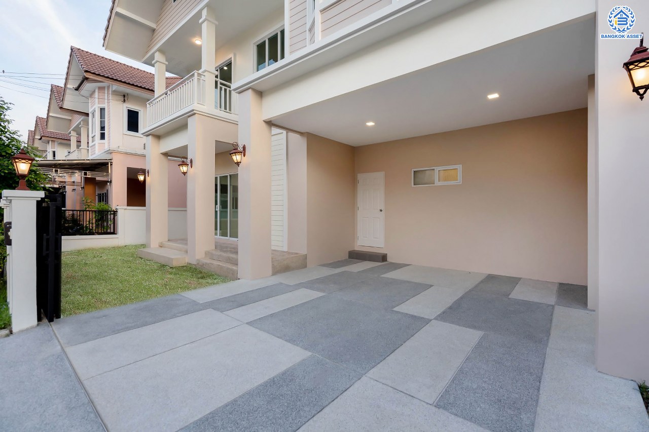 บ้านเดี่ยวมือสองนนทบุรี โครงการ นนทรีฟลอร่า ปิ่นเกล้า-ศาลายา เนื้อที่ 52.5 ตร.ว. ฟังก์ชัน 3 ห้องนอน 3 ห้องน้ำ จอดรถได้ 2 คัน ส่วนกลางครบครัน ตอบโจทย์ทุกครอบครัว บนทำเลเดินทางสะดวก เชื่อมต่อถนนบรมฯ ใกล้เซ็นทรัลปิ่นเกล้า และจุดขึ้นทางด่วนศรีรัช